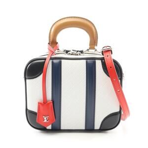Louis Vuitton Valisette Epi Leather Handbag White Multicolor
